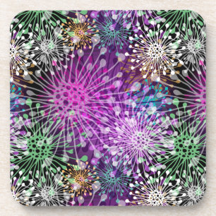 Vivid Spotty Pattern Coaster