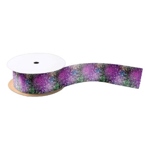 Vivid Spotty Pattern Satin Ribbon