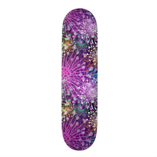 Vivid Spotty Pattern Skateboard