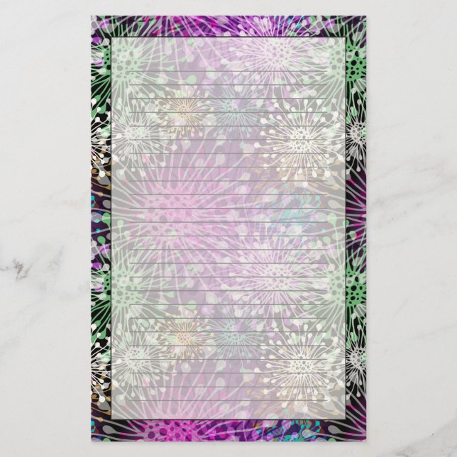 Vivid Spotty Pattern Stationery (Front)