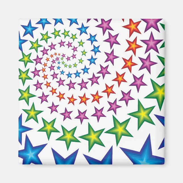 vivid star spirals magnet (Front)