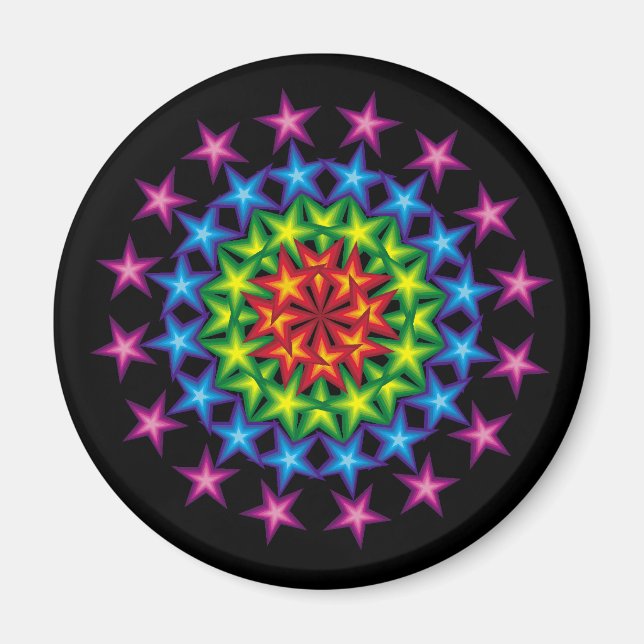 vivid stars circles magnet (Front)