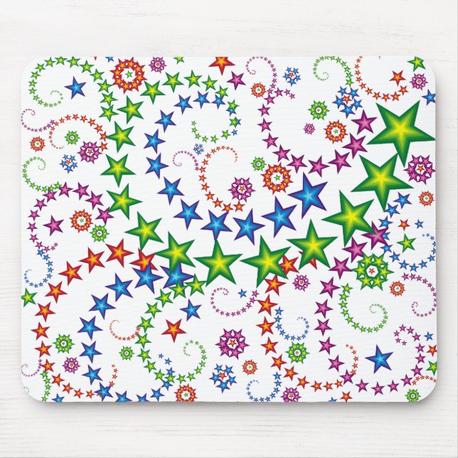 vivid stars composition mouse pad (Front)