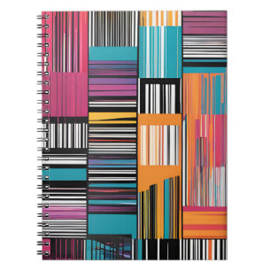 Vivid Stripes: Modern Abstract Notebook