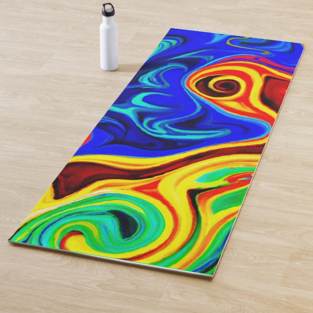 Vivid Style Pattern Yoga Mat (In Situ)