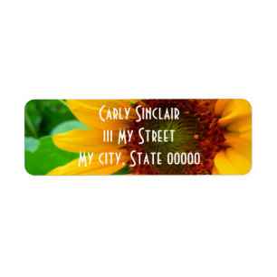 VIVID SUNFLOWER II RETURN ADDRESS LABEL