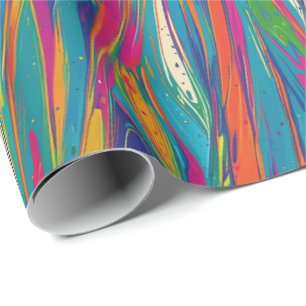 Vivid Swirl Wrapping Paper