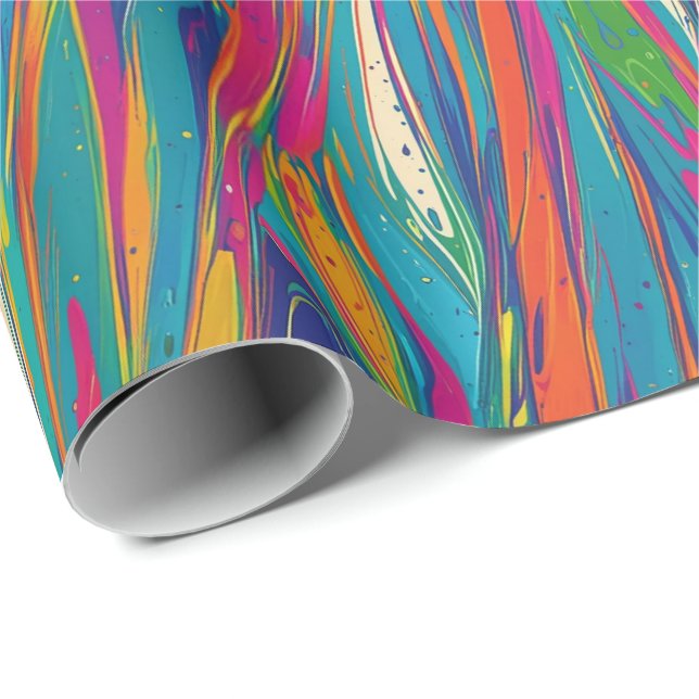 Vivid Swirl Wrapping Paper (Roll Corner)