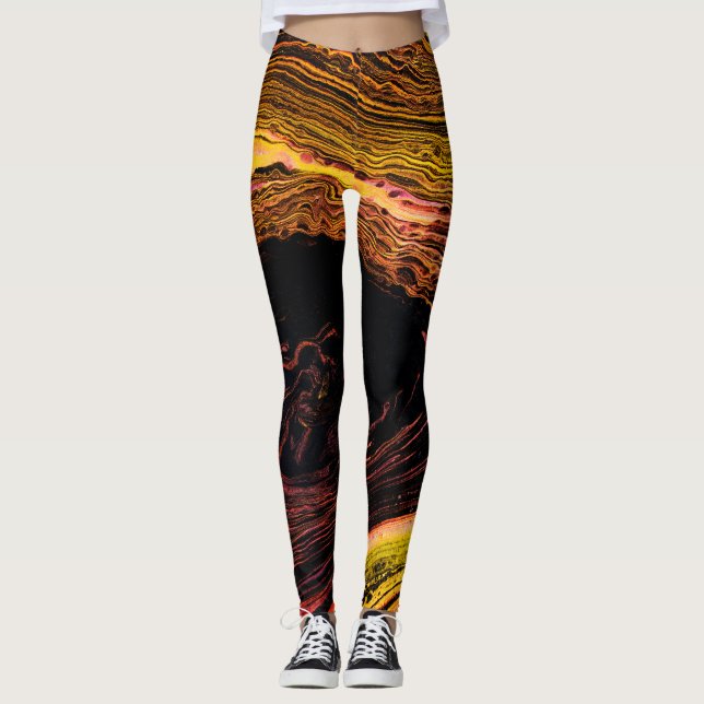 Vivid Swirls leggings (Front)