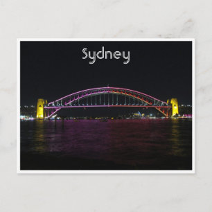 vivid sydney bridge postcard