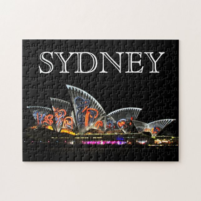 vivid sydney opera house jigsaw puzzle (Horizontal)