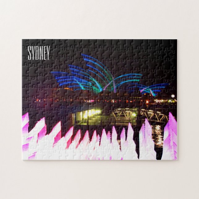 vivid sydney sails jigsaw puzzle (Horizontal)