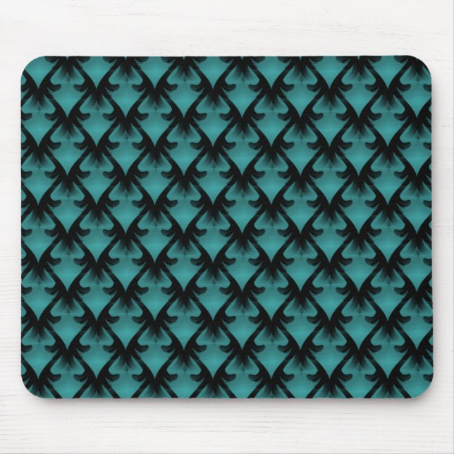 Vivid Teal Metropolitan Glam Mousepad (Front)