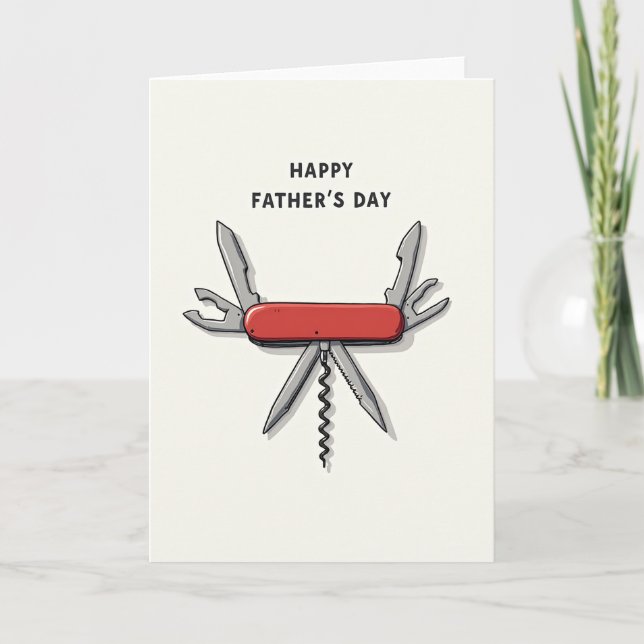 Vivid Tool Happy Fathers Day Card (Front)
