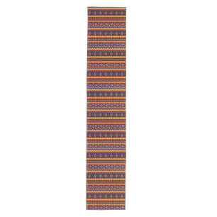 Vivid tribal pattern medium table runner