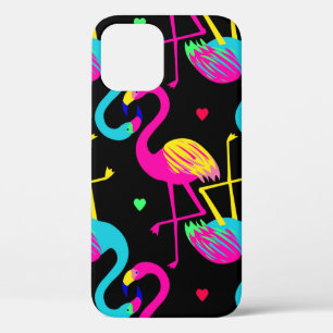 Vivid tropical, exotic hawaiian seamless pattern w iPhone 12 case