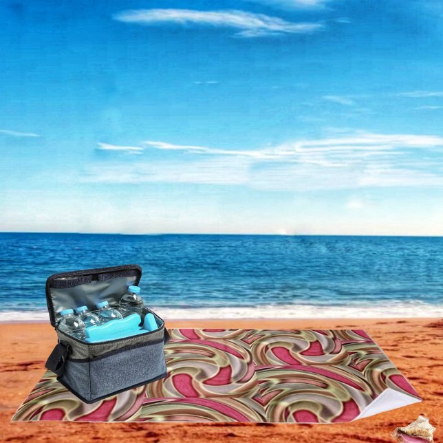 Vivid Velocity  Beach Towel (Eye-catching swirls, in elaborate patterns, are displayed in this Vivid Velocity Beach Towel design!)