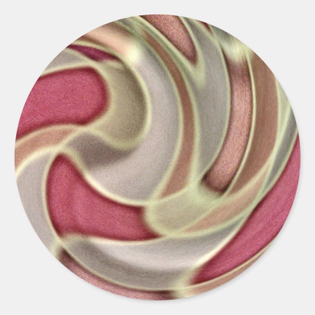 Vivid Velocity Classic Round Sticker (Front)