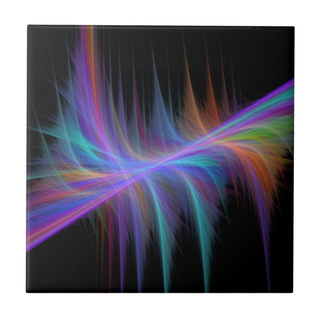 Vivid Vibrations Ceramic Tile (Front)