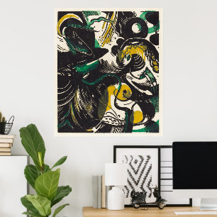 Vivid Vision of Expression by Franz Marc - Genesis Poster