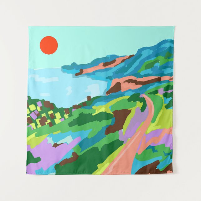 Vivid Vistas Tapestry (Front)