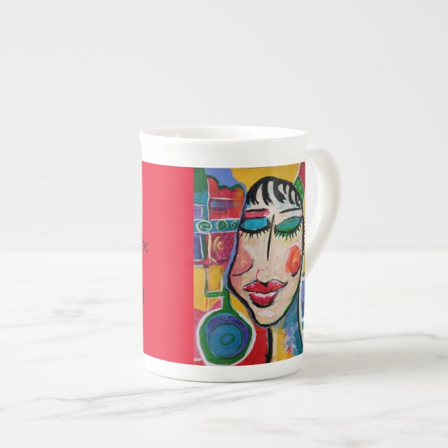 Vivid Vixen Inspirational Bone China Mug (Front Right)