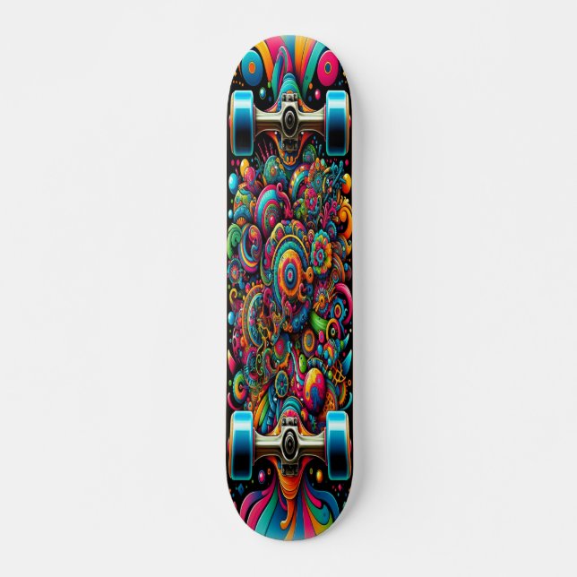 "Vivid Vortex" Skateboard (Front)
