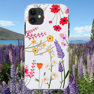 Vivid Wildflower floral   iPhone 11 Case