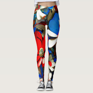 Vivid Wildflowers Leggings