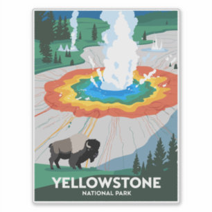 Vivid Yellowstone National Park