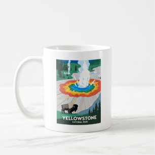 Vivid Yellowstone National Park Coffee Mug