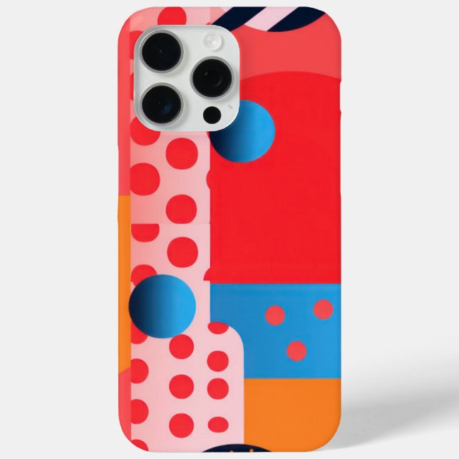 Vividly-coloured background with dots Case-Mate iPhone case (Back)