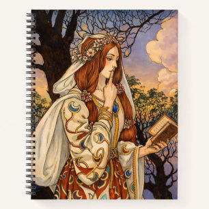 Vivien – Art Nouveau Enchantress Illustration Notebook