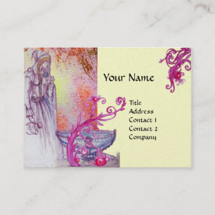 VIVIEN MONOGRAM gold metallic paper Business Card