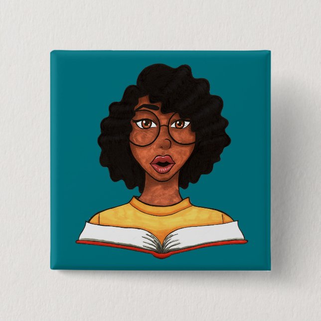 Vivienne Booker 15 Cm Square Badge (Front)