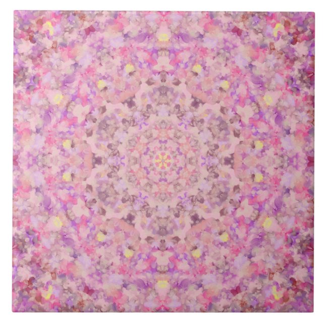 Vivienne Oil Paint Mandala Tile (Front)