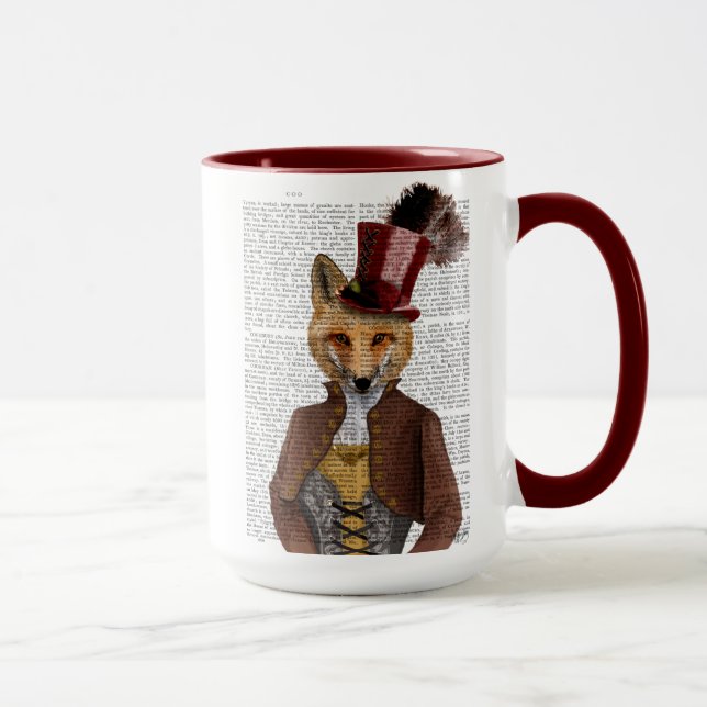 Vivienne Steampunk Fox Mug (Right)