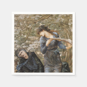 Vivien's Beguiling of Merlin (Edward Burne-Jones) Napkin