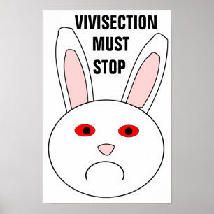 Vivisection Must Stop Poster