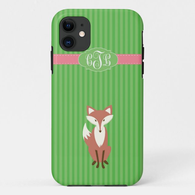 Vixen Green Stripe - iPhone5 - Cady Case-Mate iPhone Case (Back)