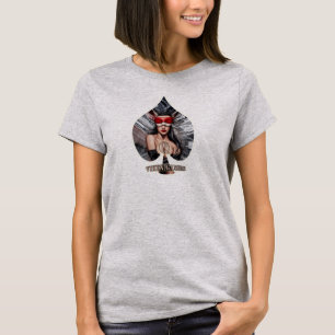 Vixen Queen Of Spades Blindfolded design T-Shirt
