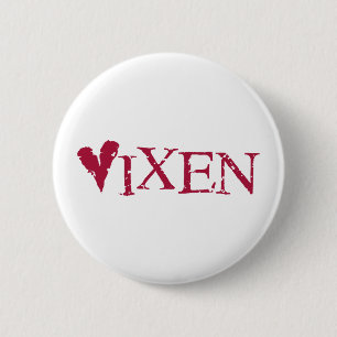 Vixen Red 6 Cm Round Badge