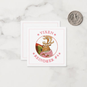 VIXEN REINDEER 2.5" Square Flat Card