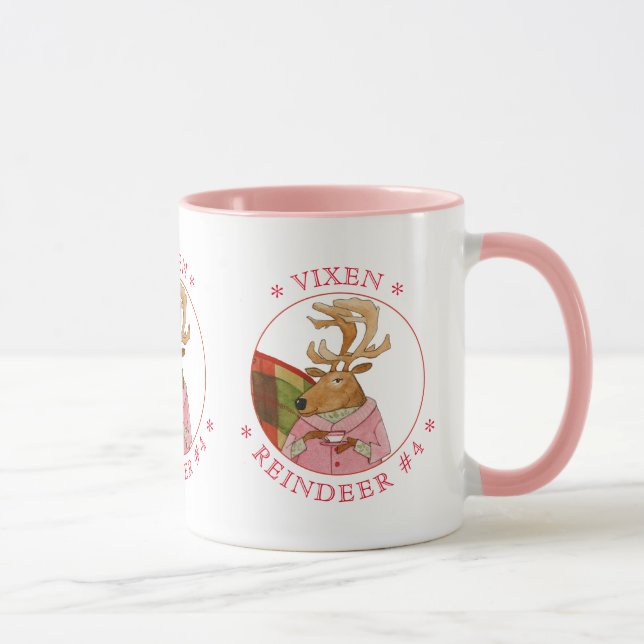 VIXEN REINDEER Pink Combo Mug (Right)