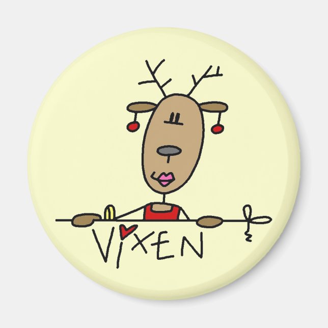 Vixen Reindeer Tshirts and Gifts Magnet (Front)