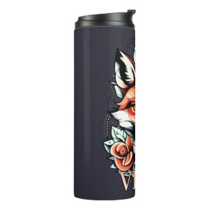Vixen with roses bold HOT design Thermal Tumbler