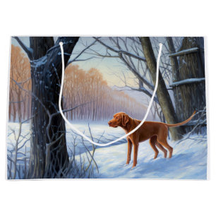 Vizla Let It Snow Christmas Large Gift Bag