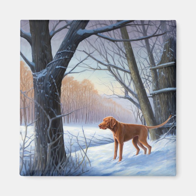 Vizla Let It Snow Christmas  Magnet (Front)