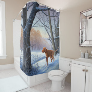 Vizla Let It Snow Christmas Shower Curtain
