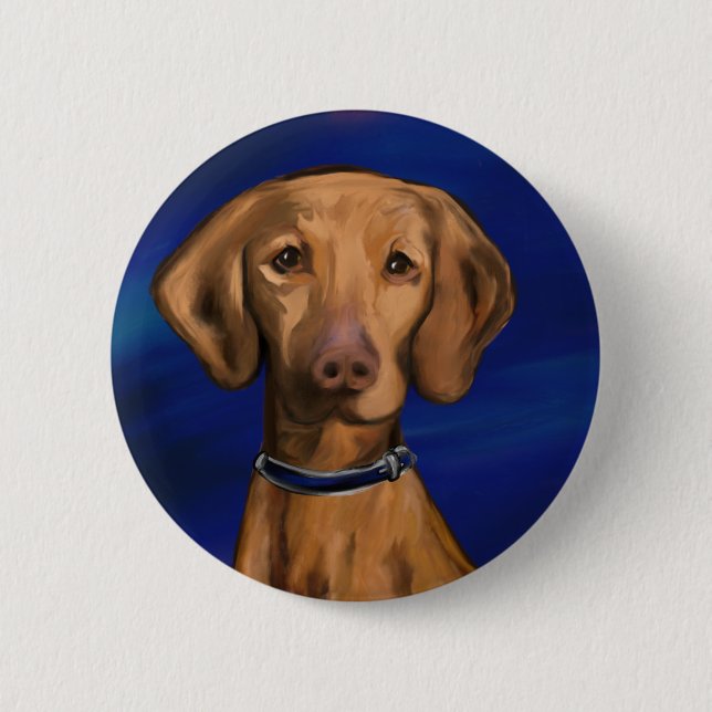 Vizsla 6 Cm Round Badge (Front)